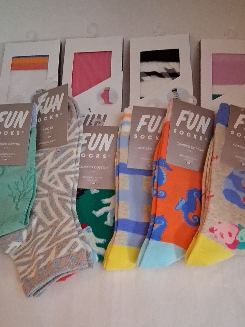 Womens FUN SOCKS lot of 10 Pair By United Legwear